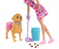 Игрален комплект за деца с кукла Barbie и с кученце на сутрешна разходка JJB46 thumb 3