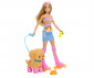 Игрален комплект за деца с кукла Barbie - Барби с кученце JMJ44 thumb 2