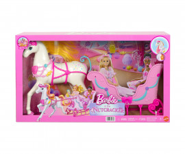 Игрален комплект за деца Barbie - Лешникотрошачката с кон и шейна JNH63