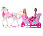 Игрален комплект за деца Barbie - Лешникотрошачката с кон и шейна JNH63 thumb 3