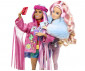 Кукла Barbie - Екстра: Барби туристка с тоалет пустиня (лилава коса) HPB15 thumb 5