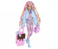 Кукла Barbie - Екстра: Барби туристка с тоалет зима (блондинка) HPB16 thumb 4