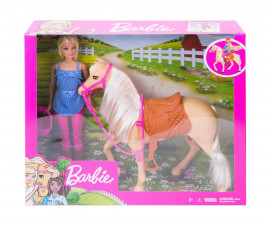 Кукла Barbie - Комплект Барби с кон FXH13