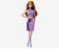Игрален комплект за деца с кукла Barbie - Модерна Барби с червена коса и лилав тоалет Mattel HRM12 thumb 3