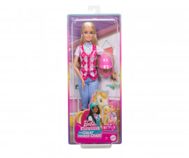 Игрален комплект за деца с кукла Barbie - Malibu: Ездачка HXJ38