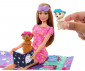Игрален комплект за деца с кукла Barbie - Пижамено парти за кученцето на Барби HXN01 thumb 4