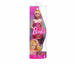 Игрален комплект за деца с кукла Barbie - Fashionistas: С розова флорална рокля HJT02