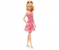 Игрален комплект за деца с кукла Barbie - Fashionistas: С розова флорална рокля HJT02 thumb 3