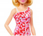 Игрален комплект за деца с кукла Barbie - Fashionistas: С розова флорална рокля HJT02 thumb 6