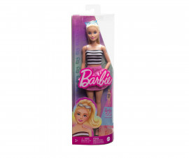 Игрален комплект за деца с кукла Barbie - Fashionistas: С тоалет в черно и бяло HRH11