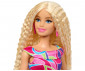 Игрален комплект за деца с кукла Barbie - Fashionistas: Моден дизайн с дълга руса коса HRH20 thumb 4