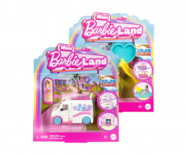 Игрален комплект за деца Mini Barbie Land - Мини превозни средства, асортимент HYF38