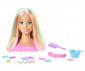 Игрален комплект за деца Barbie - Глава за оформяне на прически с цветовете на дъгата JFG81 thumb 2