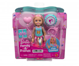 Игрален комплект за деца с кукла Barbie - Парти на Челси JJB37