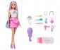 Игрален комплект за деца с кукла Barbie - Барби с шарена коса и аксесоари за прически JJP07 thumb 2