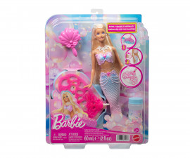 Игрален комплект за деца с кукла Barbie Русалка с опашка за сапунени мехурчета JLW56