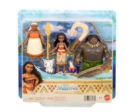 Играчки за момичета Disney Princess - Комплект кукла Смелата Ваяна и приятели JLN21