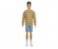 Игрален комплект за деца кукла Barbie - Fashionistats, Кен, жълта блуза на лилаво/червени черти DWK44 thumb 2