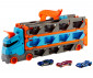 Игрален комплект за деца Hot Wheels - Високоскоростен транспортьор с 3 колички thumb 2