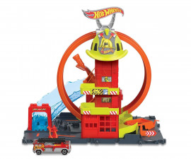 Комплект за игра за момчета Hot Wheels - Пожарна станция HKX41