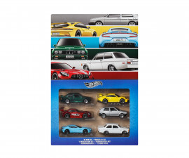 Играчка за момчета Hot Wheels Silver Reries - Комплект 6 колички Европейски стил JLB25