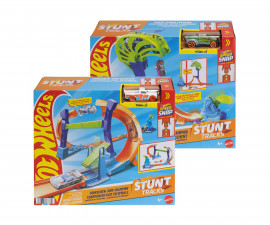 Играчка за момчета Hot Wheels Stunt Tracks - Елементи за писти с шампионски каскади, асортимент JLM90