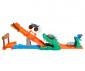 Играчка за момчета Hot Wheels - Монстер Тракс: Игрален комплект писта с крокодилска каскада JJN45 thumb 3
