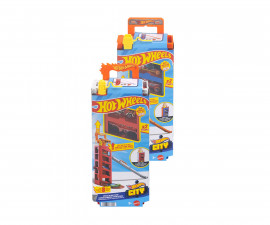 Количка за момчета Hot Wheels City - Комплект с изстрелвачка, асортимент JMJ52
