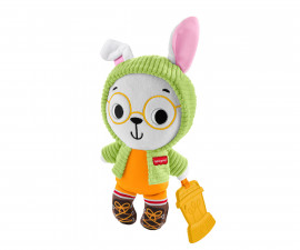Плюшена бебешка играчка сладко плюшено зайче за гушкане Fisher Price JLB87