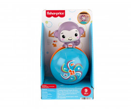 Бебешка играчка Fisher Price - Музикална топка с маймунка JLB95