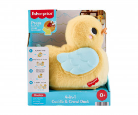 Детска музикална играчка Fisher Price, меко пате 4 в 1 JMX99