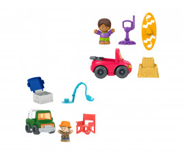 Детски игрален комплект Fisher Price - Литъл пийпъл: Количка с човече и аксесоари, асортимент JMT84
