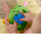 Залъгалка ринг за бебета Fisher Price, зелена жаба JKW55 thumb 3
