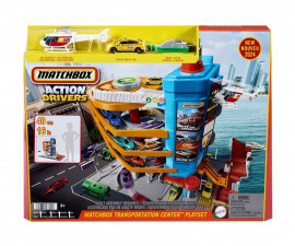 Комплект за игра за момчета транспортен център с 5 нива Matchbox HXL47