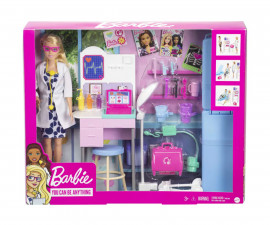 Игрален комплект за деца с кукла Barbie - Медицинска клиника GWV01