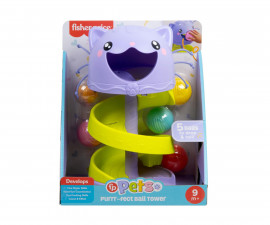 Играчка за бебе Fisher Price - Кула с топки коте HTW92