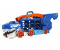 Играчка за момчета Hot Wheels - 2 в 1 Мега транспортьор с 2 колички или писта T-Rex със звук и светлини HNG50 thumb 5