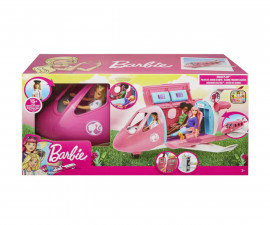 Игрален комплект за деца с кукла Barbie - Самолет с кукла Барби GJB33