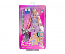 Игрален комплект за деца с кукла Barbie - Забавна и елегантна кукла с дълга руса коса, аксесоари и 2 тоалета JCT72