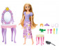 Играчки за момичета Disney Princess - Кукла Рапунцел с тоалетка, Паскал и аксесоари HLX28 thumb 2