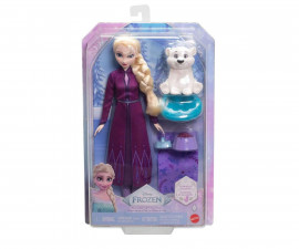Играчки за момичета Disney Princess - Кукла Елза с бяло мече и аксесоари JFG16