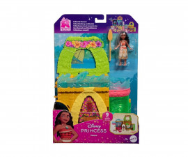 Кукла Disney Princess - Комплект малка къща с мини кукла Ваяна и 9 аксесоара JDP60