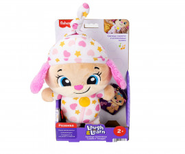 Детска играчка Fisher Price - Laugh & Learn: Успокояващо кученце момиче за гушкане на български език JNT87