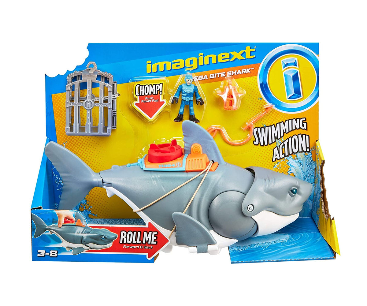 Детска забавна играчка Imaginext: Мега захапка на акула GKG77