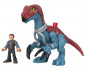 Imaginext Джурасик свят: Фигурки, Dinosaur & Owen Grady, червено/син динозавър GVV63 thumb 2