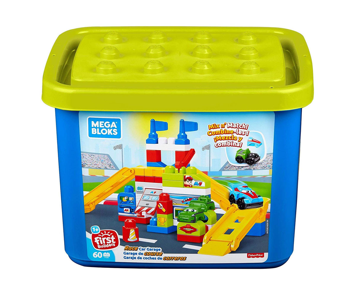 Расы блокс. Mega Bloks 60 PCS. Fisher Price Mega Bloks. Fisher Price Mega Bloks Race track. Гараж из мега Блокс.