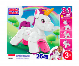 Конструктор Mega Bloks - Вълшебен еднорог 3 в 1 JKG36
