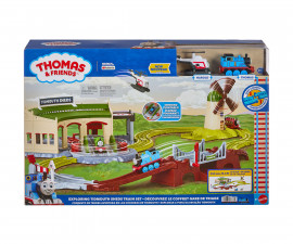 Детска играчка Thomas & Friends - Комплект с механично влакче JLL36