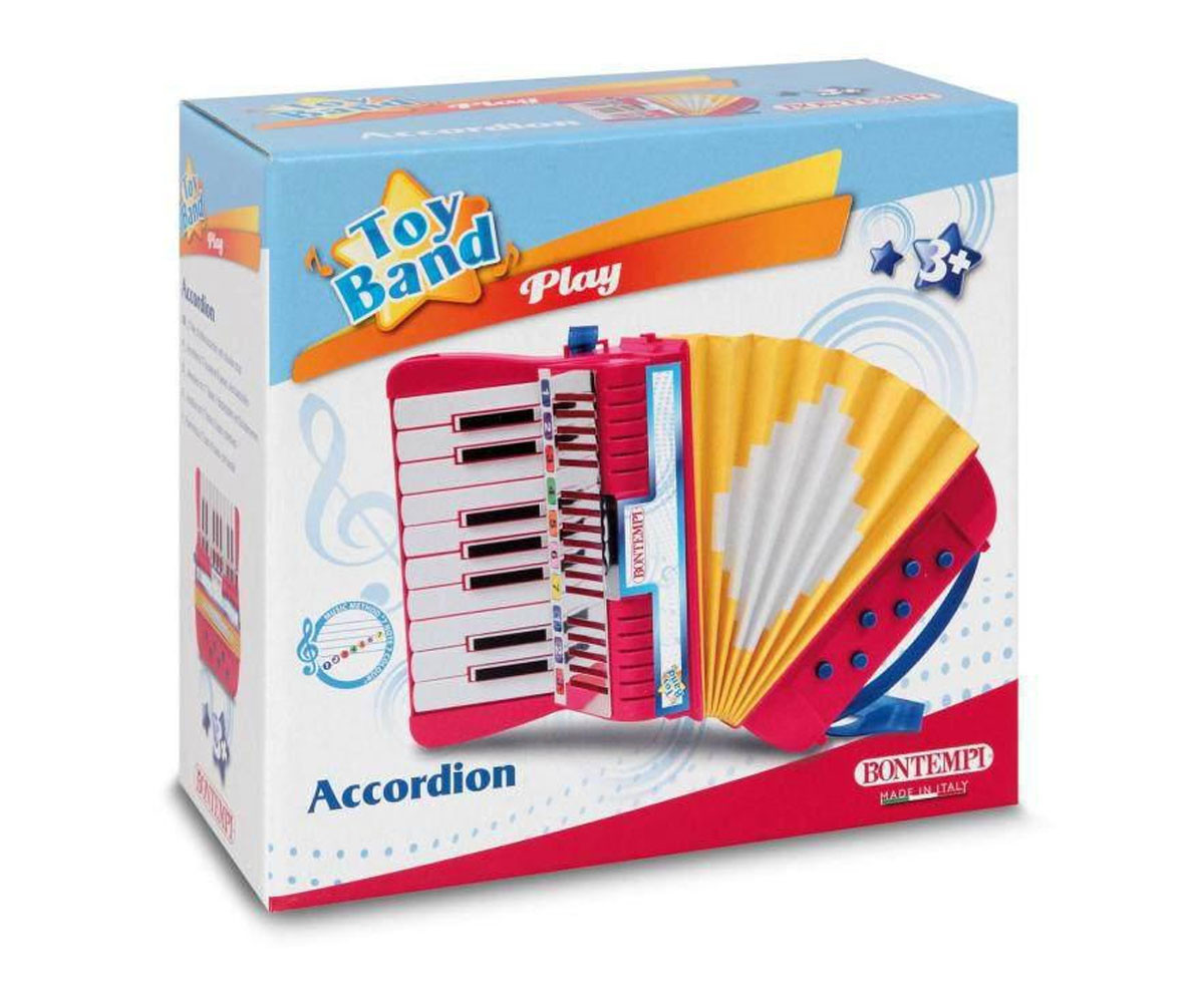 Детски музикален инструмент Bontempi - Акордeон с 17 клавиша и 6 баса AC1780.2