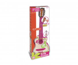 Детски музикален инструмент Bontempi - Пластмасова китара, розова 20 7071